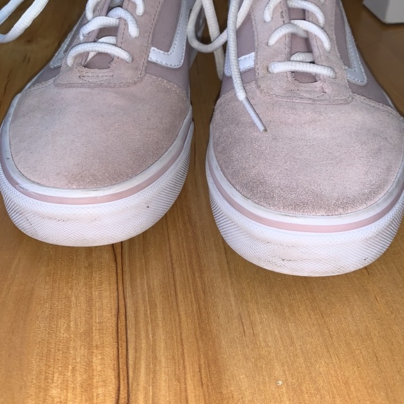 Vans Women's Pink Suede Sneakers - Picture 9 of 10